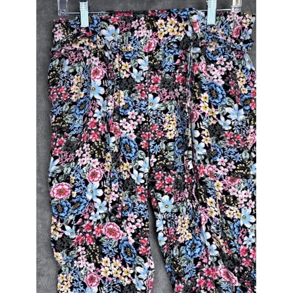 LOFT Floral‎ Print Tie Waist Casual Pants Women's Size Small